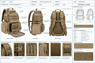 design tactical range bags, shooting gear bags and equipment tech packs in cad