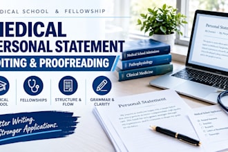 edit your medical school or fellowship personal statement