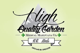 design modern marijuana growing company logo
