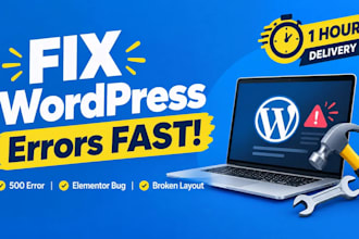 fix wordpress errors, elementor bugs, or edit website