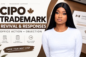 assist with cipo trademark revival, office action and trademark response