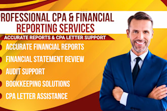 write and certify US CPA, audit review financial statements, CPA letter