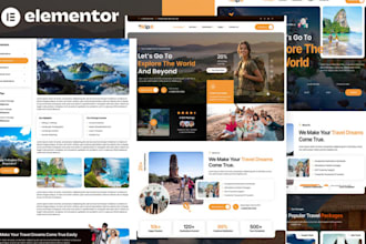 design a wordpress travel agency, tour and booking website
