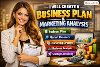 create a strategic business plan and market research report