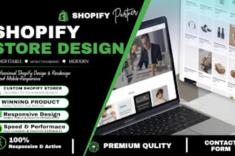 build or revamp shopify store with custom features