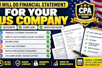 do financial statement for your US company