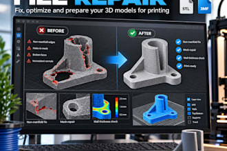 fix and repair stl, 3mf and obj files for 3d printing