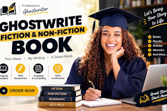 ghostwrite your fiction and nonfiction book kindle book ghostwriting kdp