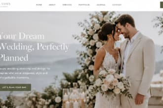 design squarespace wedding planner website destination wedding planning website