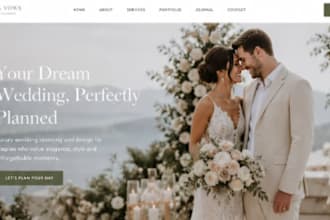 design squarespace wedding planner website destination wedding planning website
