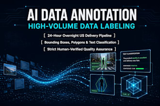 perform ai data annotation and high volume labeling