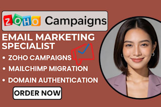 setup zoho campaigns domain authentication  mailchimp zoho campaigns migration