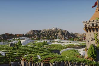 build custom minecraft houses, castles, mansions, and cities in java or bedrock