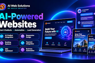 build an ai powered website with chatbot and automation