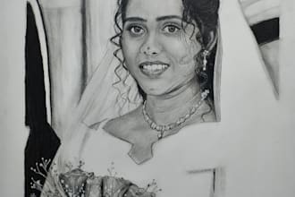 turn your favorite photo into a stunning hand drawn portrait