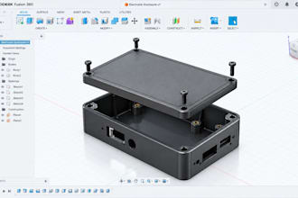 create fusion 360 electronics enclosure 3d cad designs with step and 2d drawings