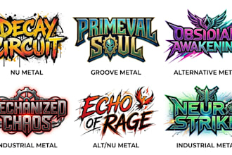 design metal groove metal alternative metal industrial logo