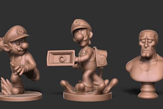 sculpt 3d models and characters for 3d printing