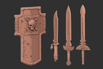 sculpt 3d models and characters for 3d printing