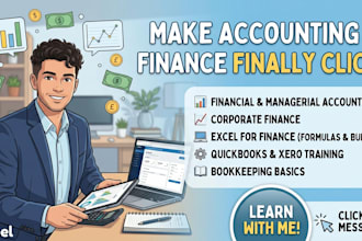 be your accounting and finance tutor with excel