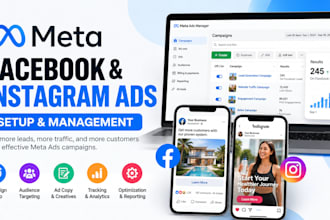et up and manage your facebook and instagram meta ads