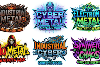 do industrial metal cyber metal electronic metal nu logo