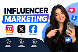 promote your instagram post x post facebook post through influencer marketing