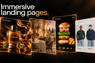 design and build an immersive animated landing page