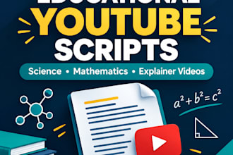 write engaging youtube scripts for educational videos