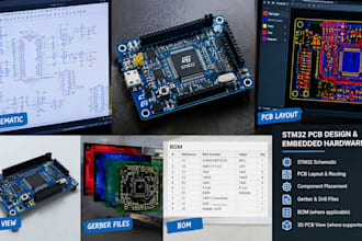 design custom stm32 pcbs and embedded hardware