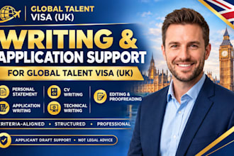 draft your supporting personal statement for UK global talent visa