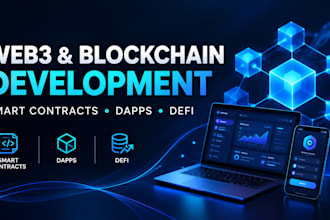 develop web3 dapps, smart contracts and defi blockchain solutions