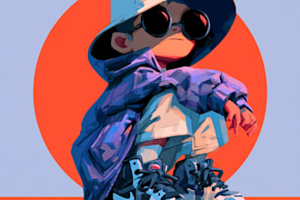 draw any cool and creative illustrations