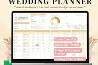 design wedding planner spreadsheet etsy invitation tracker spreadsheet