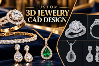 create custom 3d jewelry models and realistic renders