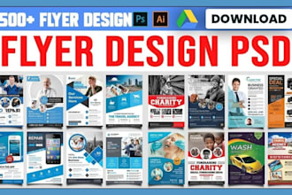 delivered promotion flyer or marketing flyer in just 1hrs any flyer