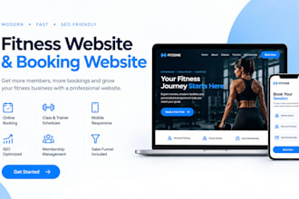 fitness website fitness booking website gym centre website seo fitness funnel