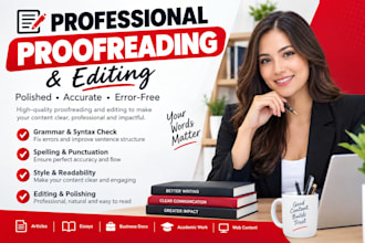 proofread and edit german business documents, emails and reports