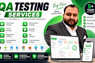 qa test usability manual functionality of your website app and review