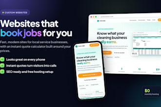 build a modern small business website with an instant quote calculator