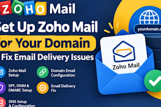 setup zoho mail for your domain and fix email delivery issues