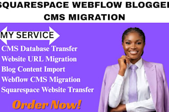 squarespace webflow ghost blogger typo3 cms content cms database migratio