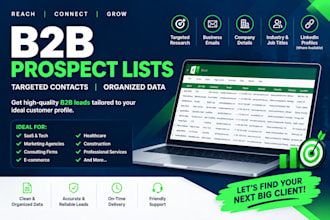 build targeted b2b email lists and business prospect databases