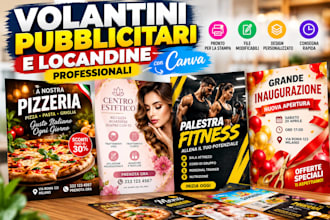realizzare volantini pubblicitari e locandine per la tua attivita
