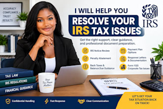 resolve your irs tax issues, fix irs tax issues, tax debtor penalty 1120,7740