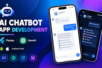 develop an ai chatbot app for android and ios using flutter and openai