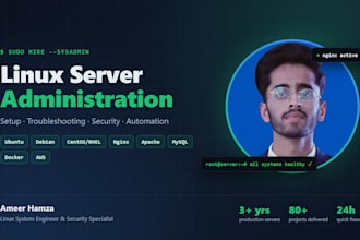 do linux server administration and sysadmin tasks