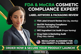 review fda cosmetic labels artwork and mocra packaging compliance