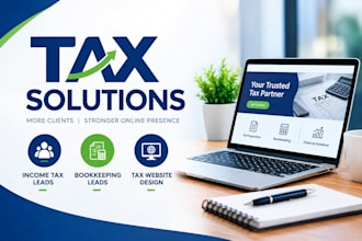 generate income tax leads, setup bookkeeping leads, and build tax website