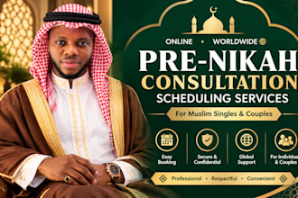 schedule online pre nikah consultations for muslim singles and couples